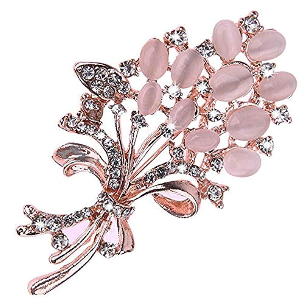 SANNIDHI Alloy and Diamond Brooch Fashionable Alloy and Diamond Brooch for Women & Girl SANNIDHI Alloy and Diamond Brooch Fashionable Alloy and Diamond Brooch for Women & Girl